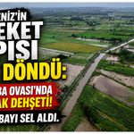 Karadeniz’in Bereket Kapısı Göle Döndü: Çarşamba Ovası’nda Sağanak Dehşeti! Çarşambayı sel aldı