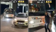 Tokat Otobüsünün Önünü Kesti