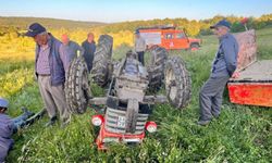 Kastamonu'da devrilen traktörün sürücüsü öldü