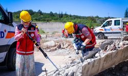 Tokat'ta deprem tatbikatında nefesler tutuldu