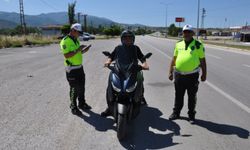 Amasya'da abartı egzoz ve motosiklet denetiminde 17 sürücüye para cezası uygulandı