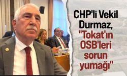 CHP'li Vekil Durmaz, "Tokat'ın OSB'leri sorun yumağı"