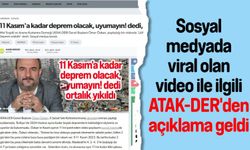 Sosyal medyada viral olan video ile ilgili ATAK-DER'den açıklama geldi