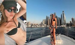 Derya Uluğ Dubai'de tatilde