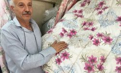 Zonguldak'ta çocuk yaştayken başladığı yorgancılığı 46 yıldır sürdürüyor