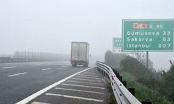 Düzce'de sis görüş mesafesini azalttı