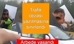 Tokat'ta, Trafik Cezası Kesilen Sürücü Çılgına Döndü