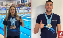 Abdi İbrahim'in ana sponsoru olduğu Merve Tuncel ve Emre Sakcı'dan 16 madalya