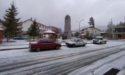 Tokat'ta yüksek kesimlerde kar yağışı etkili oldu