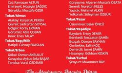 MHP'nin Tokat Belde Belediye Başkan Adayları Açıklandı...İşte O liste...