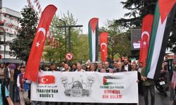 Trabzon'da Filistin'e destek yürüyüşü yapıldı