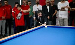 Türkiye Bilardo Federasyonu Başkanı Ercan, Bolu'da bilardo salonu açılışına katıldı: