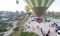 Kutlamalar gökyüzünde başladı