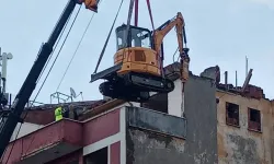 Tokat'ta Kentsel Dönüşüm...İş Makinesini Böyle Çıkarttılar...