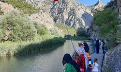 Çorum'da İncesu Kanyonu, bayram tatilinde ziyaretçilerin uğrak noktası oldu