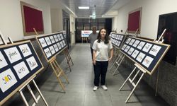Tokat'ta ortaokulda İngilizce resim sergisi açıldı