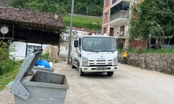 Trabzon'da çöp kamyonu ile direk arasında sıkışan işçi öldü