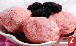 Tokat'ta bunaltan sıcaklara çözüm ev yapımı meyveli dondurma!