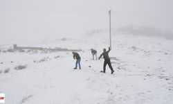 Tokat’ta kar kalınlığı 10 santimetreye ulaştı