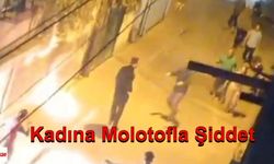 Babasının evine sığınan eşine dehşeti yaşattı... Molotoflu saldırı kamerada