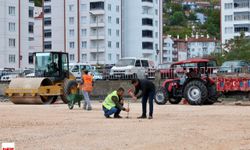 Revizyon başlatılan Tokat Otogar'ı asfaltlanıyor