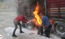 Tokat'ta Yolda Korku Değil, Çaresizlik Hakim Oldu: Pet Şişeyle Yangına Müdahale