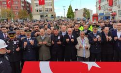 Trafik kazasında şehit olan polise son veda!