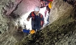 Amasya'da sondaj çalışmasında göçük meydana geldi