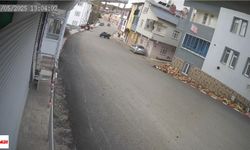Tokat'ta ATV kazası güvenlik kamerasına yansıdı