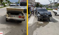 Erbaa Stadyumu Kavşağında Maddi Hasarlı Kaza: Park Halindeki Araca Çarptı!