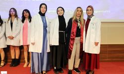 Tokat'ta eczacılık fakültesi öğrencileri beyaz önlük giydi
