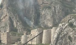 Tokat Kalesi'nden Yükselen Dumanlar Korkuttu!