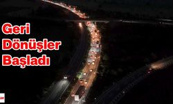 Yollarda bayram tatilinden dönüş yoğunluğu başladı