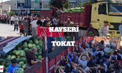 Tokat & Kayseri'den Ücretsiz Karpuz Dağıtımı Görüntüleri