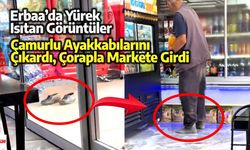 Çamurlu Ayakkabılarını Çıkarıp Çorapla İçeri Girdi: Erbaa’da Yürek Isıtan Görüntüler
