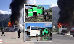 Tokat'ın Otobüsü Amasya Terminalinde Yandı!