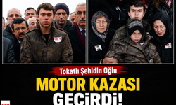 Tokatlı Şehidin Oğlu Motor Kazası Geçirdi
