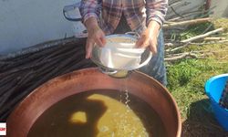 Karadeniz'de pekmez mesaisi: Şifa kazanı kaynıyor, 1 günde 4 kilo çıkıyor