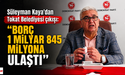 Süleyman Kaya’dan Tokat Belediyesi çıkışı: “Borç 1 milyar 845 milyona ulaştı”