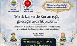 Niksar’da Kur’an Öğrenen Minikler Yıl Sonu Töreninde Buluşacak
