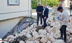 Reşadiye Anaokulu’nda Hasar Gören İstinat Duvarı Onarılıyor