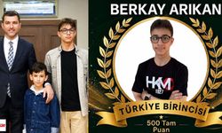 90 Sorunun Tamamını Doğru Çözdü: Erbaalı Berkay Arıkan LGS'de Türkiye Birincisi Oldu