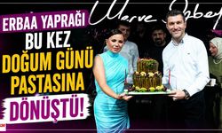 Yaprak Sarma Yaş Pasta da Oldu! Merve Özbey'e Erbaa Sahnesinde Unutulmaz Doğum Günü Sürprizi