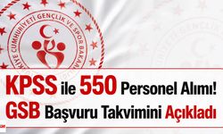 KPSS ile 550 Personel Alımı! GSB Başvuru Takvimini Açıkladı