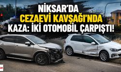 Niksar'da Cezaevi Kavşağı'nda Kaza: İki Otomobil Çarpıştı!