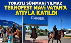 Gölcük’te sıra dışı görüntü: Tokatlı Yılmaz TEKNOFEST’e atıyla katıldı