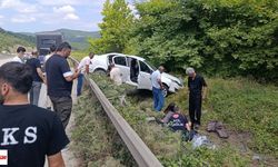 Samsun Yolunda Korkutan Kaza! Tokat Plakalı Otomobil Yoldan Çıktı: Yaralılar Var...