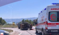 Traktör İkiye Bölündü: Niksar'da Feci Kazada 5 Yaralı