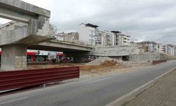 Reşadiye Viyadüğünde yıkım çalışması