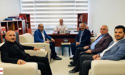 Yusuf Beyazıt ve beraberindeki heyetten Kemal Özdilek’e taziye ziyareti